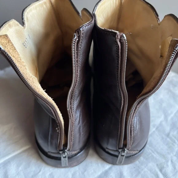 Calvin Klein Collection Italy Leather Zip Ankle Boots Men’s 8/Women’s 10 (EU 41) - Picture 6 of 8